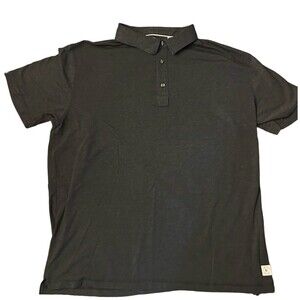 Linksoul Tempus Fugit Polo Mens 2XL XXL Dark Gray Lightweight Cotton Blend